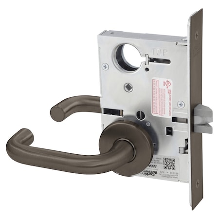 Corbin Russwin Passage or Closet Mortise Lock, LS Lever, A Rose, Oil Rubbed Bronze ML2010 LSA 613